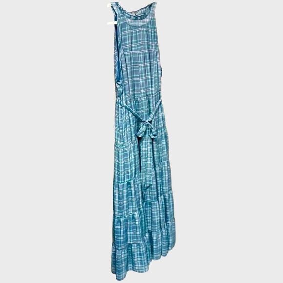  Torrid Plus Size Maxi Lindsay Plaid Hi-Lo Tiered Dress 3X 👗 - Picture 4 of 15